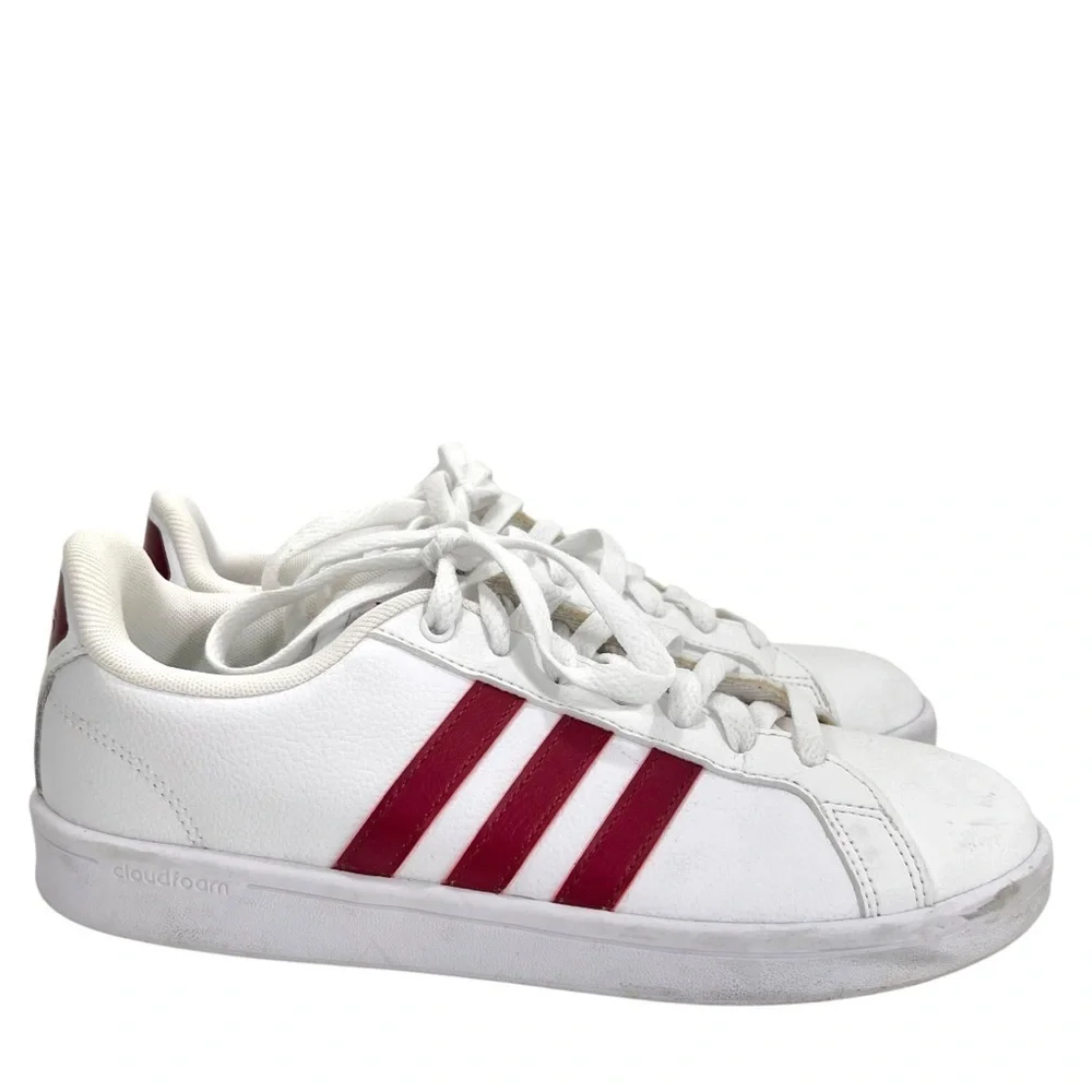 Adidas Unisex Cloudfoam Ortholite Advantage Red Stripe Sneakers